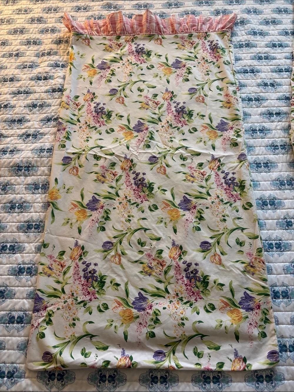 Vintage Laura Ashley 90s Cotton Blend Floral Pillowcases